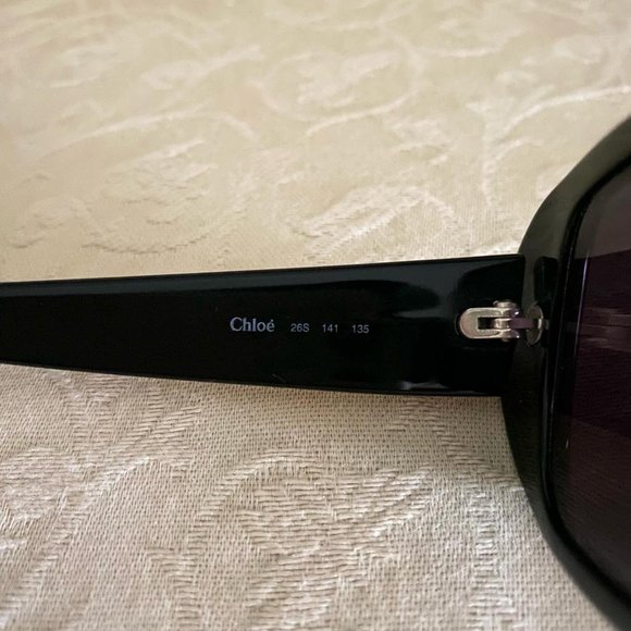 Vintage Chloé 26S 141 135 Made In Italy Burgundy Designer Full Rim Sunglasses - Picture 5 of 9